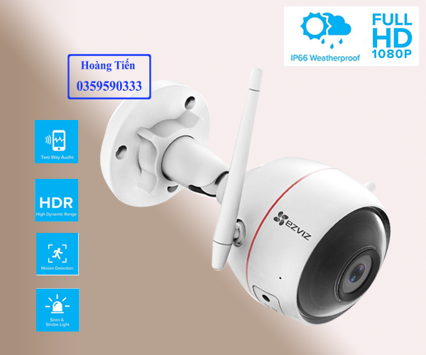 CAMERA HIK EZVIZ C3W ip 1080P a outdoor